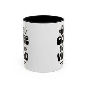 First Coffee Then the World - Stylish Accent Coffee Mug for Coffee Lovers, Gift for Friends, Kitchen Decor, Office Mug, Holiday Present