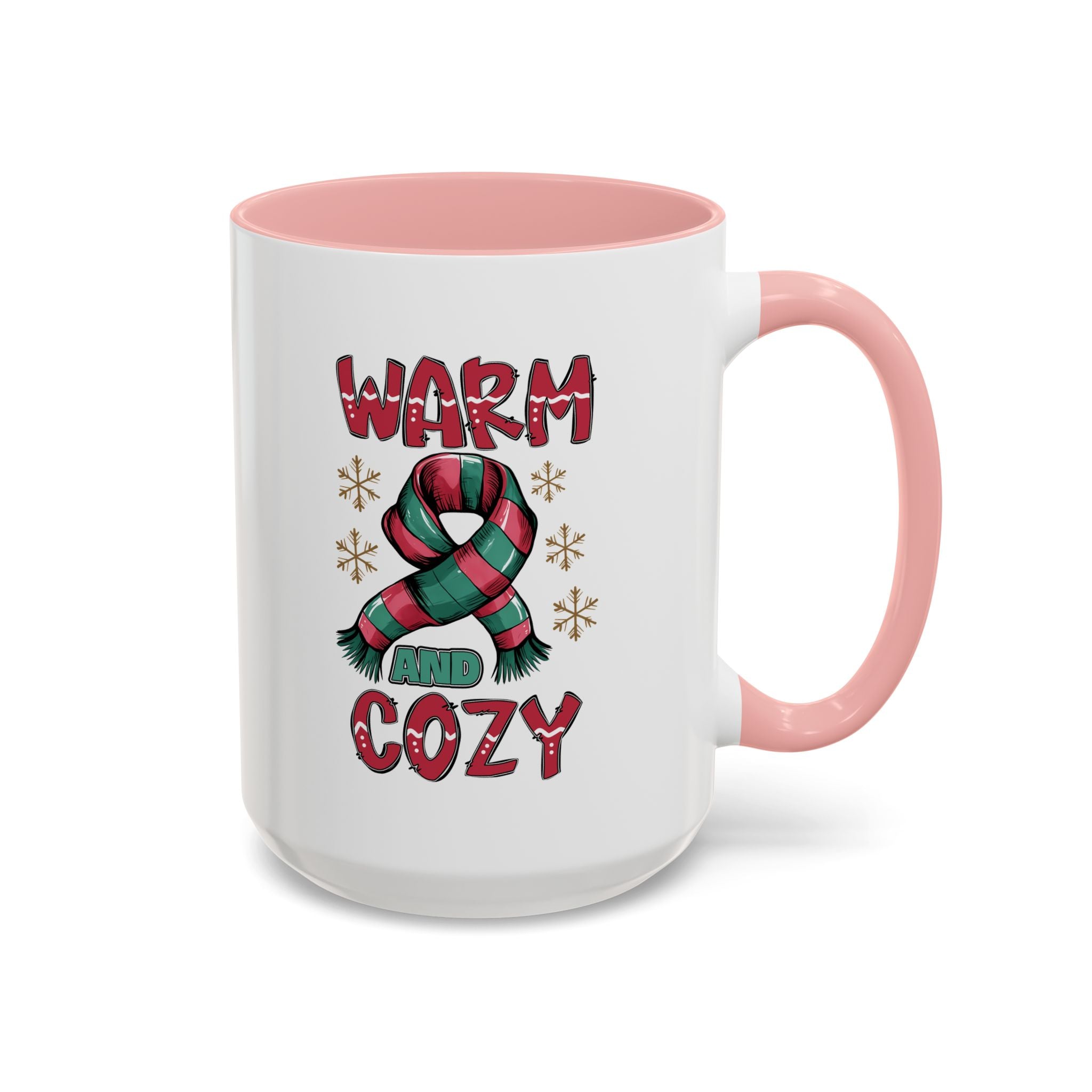 Warm & Cozy Holiday Accent Coffee Mug - Perfect for Winter Mornings, Christmas Gifts, Hot Beverage Lovers, Seasonal Decor, Cozy Vibes