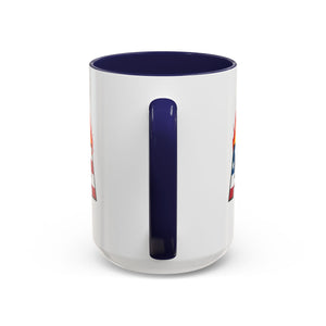 america in flames I'm fine everything is fine  Coffee Mug with American Flag