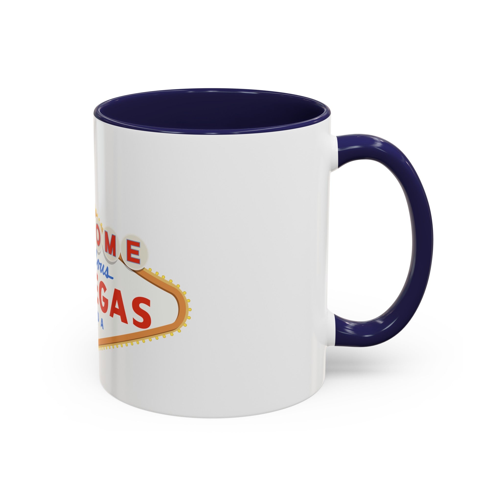 Las vegas sign Accent Coffee Mug (11, 15oz) by the x m world