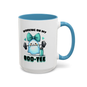 Fitness Motivation Coffee Mug, Workout Gift, Gym Decor, Boo-Tee Lover's Cup, Cute Ghost Mug
