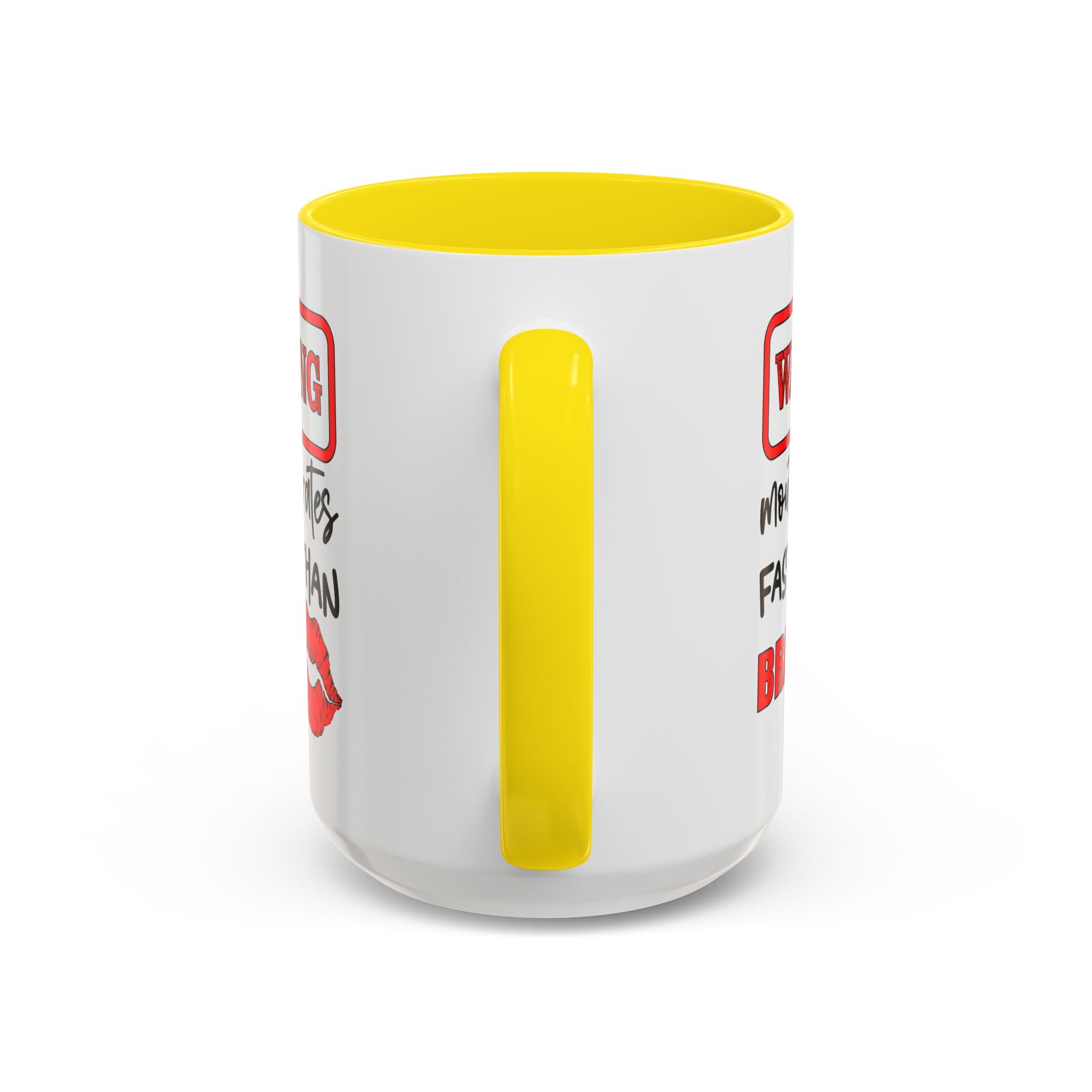 Funny Warning Coffee Mug - 'Mouth Operates Faster Than Brain' - Perfect for Coffee Lovers