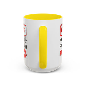 Funny Warning Coffee Mug - 'Mouth Operates Faster Than Brain' - Perfect for Coffee Lovers