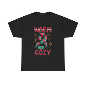 christmas warm and cozy Unisex Heavy Cotton Tee men women