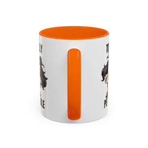 Totally Pettable Coffee Mug, Dog Lover Gift, Animal Print Mug, Funny Pet Mug, Customizable Coffee Cup, Gift for Pet Owners