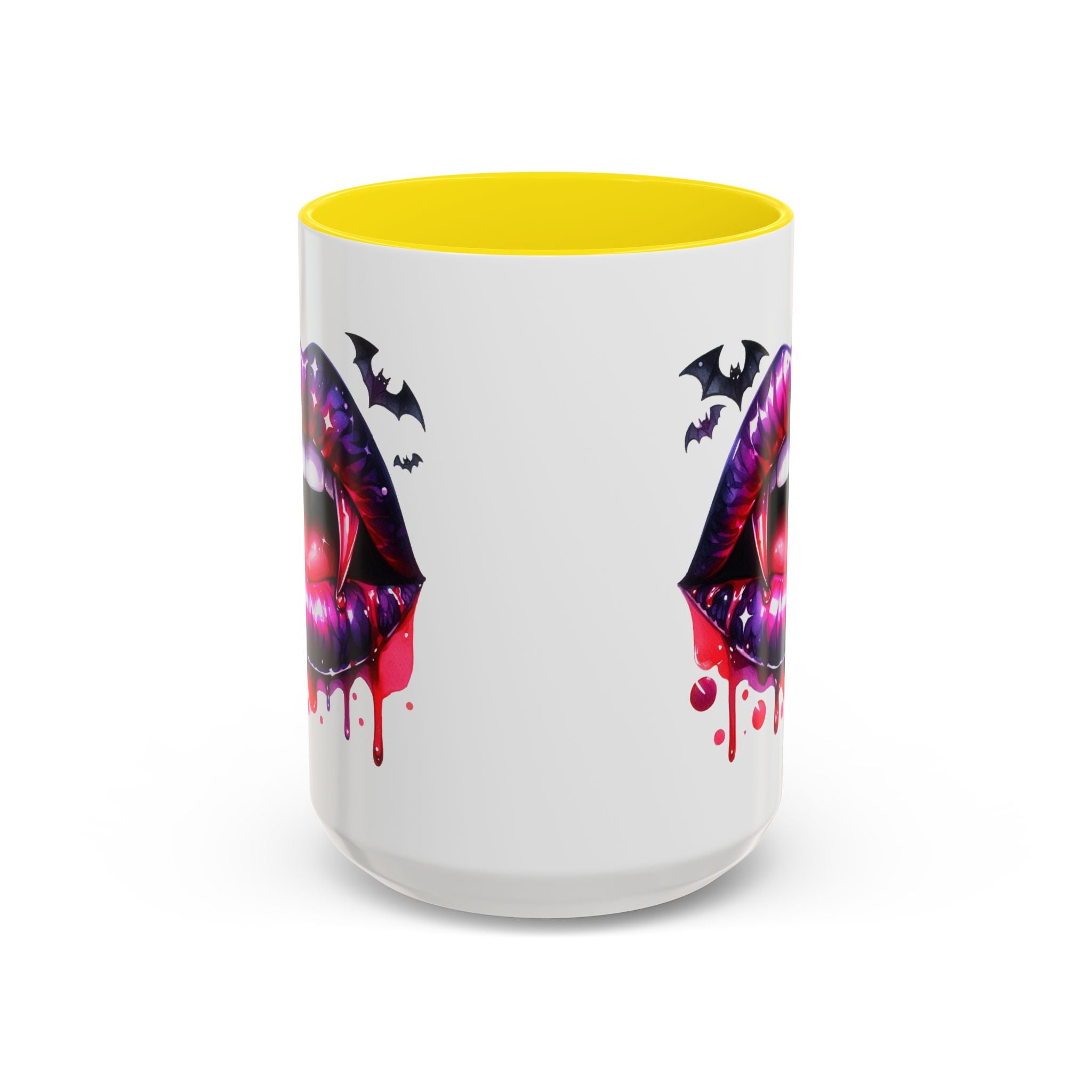 Gothic Vampire Coffee Mug, Halloween Mug, Dark Aesthetic, bats, Spooky Home Decor, Unique Coffee Cup