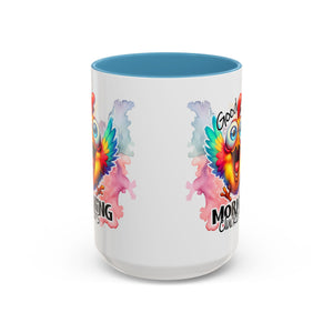good Morning Mug with Cheerful Rooster Design - Perfect for Coffee Lovers, Gifting, Morning Routine, Kitchen Decor, Bird Enthusiasts