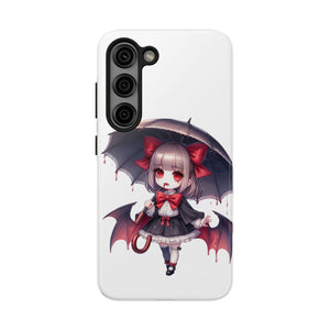 vampire girl horror art Tough Phone Cases