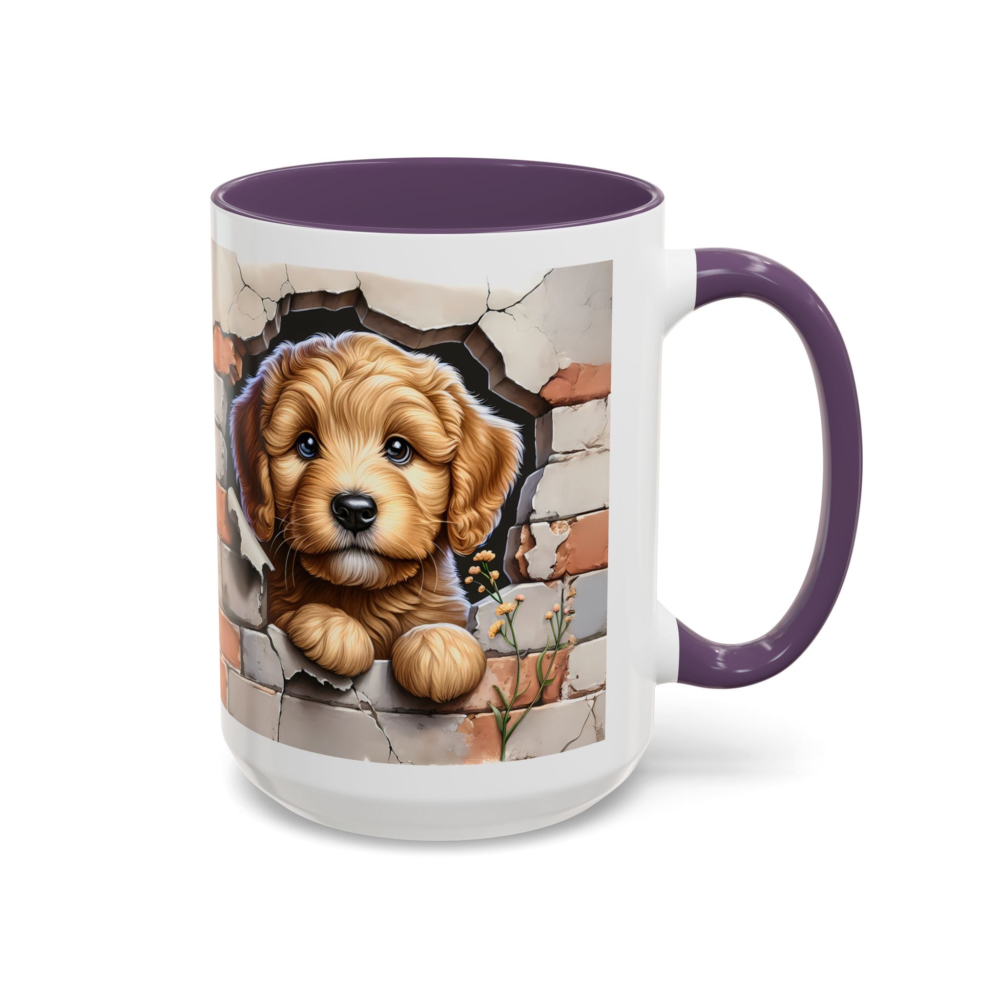 Cute Dog Accent Coffee Mug - Perfect Gift for Pet Lovers, Animal Lovers, Home Decor, Coffee Lovers, Unique Kitchenware