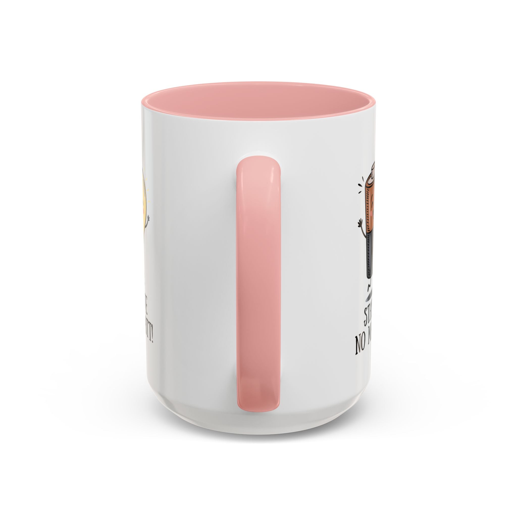 Stay Positive Accent Coffee Mug - 11oz & 15oz - Cute Light Bulb & Battery Design
