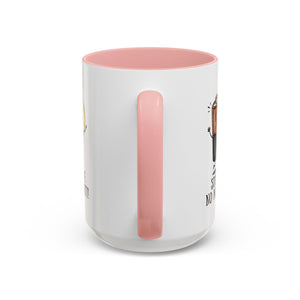 Stay Positive Accent Coffee Mug - 11oz & 15oz - Cute Light Bulb & Battery Design
