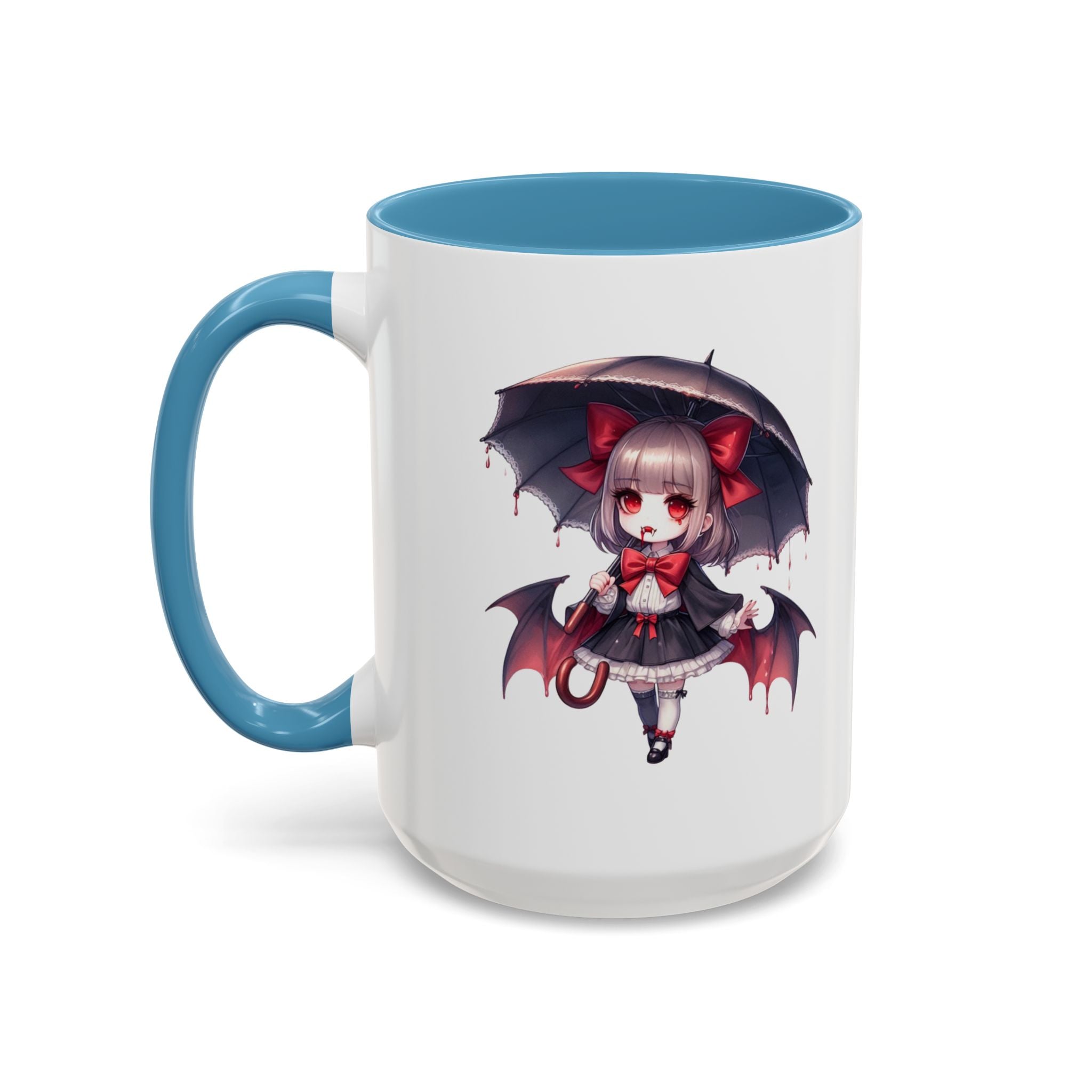 Gothic vampire girl  horror art Accent Coffee Mug (11, 15oz)