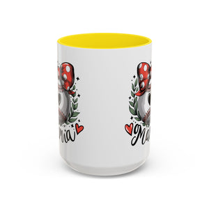 Mama's Accent Coffee Mug | Baseball & Heart Design | Gift for Mom, Mother's Day, Birthday, Coffee Lovers, Baseball Fans