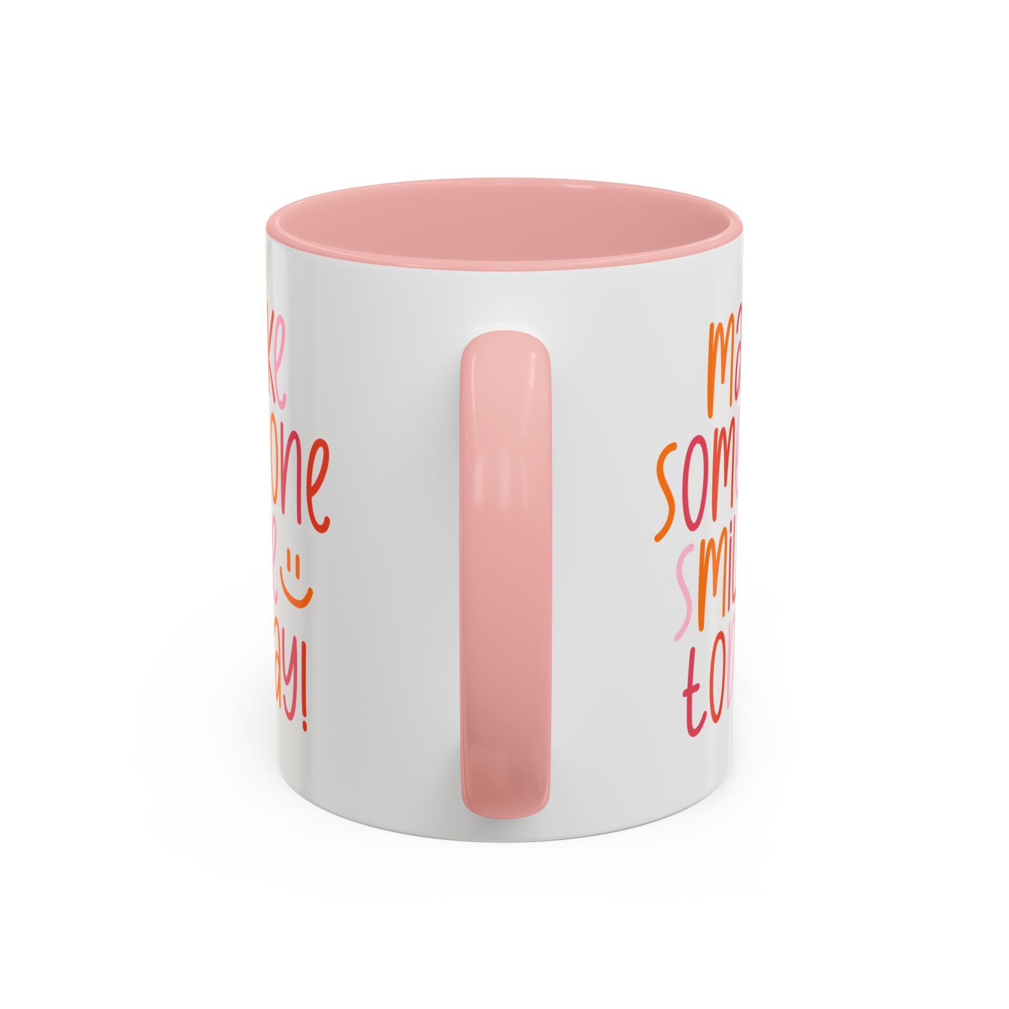 Motivational Coffee Mug - Make Someone Smile Today! - Gift for Friend, Inspirational, Cute Coffee Cup, Office Mug, Cheerful Drinkware
