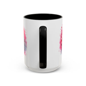 Breast Cancer Awareness Coffee Mug - Inspirational Gift, Motivational Drinkware, Supportive Cup, Pink Ribbon Design, She Is Strong