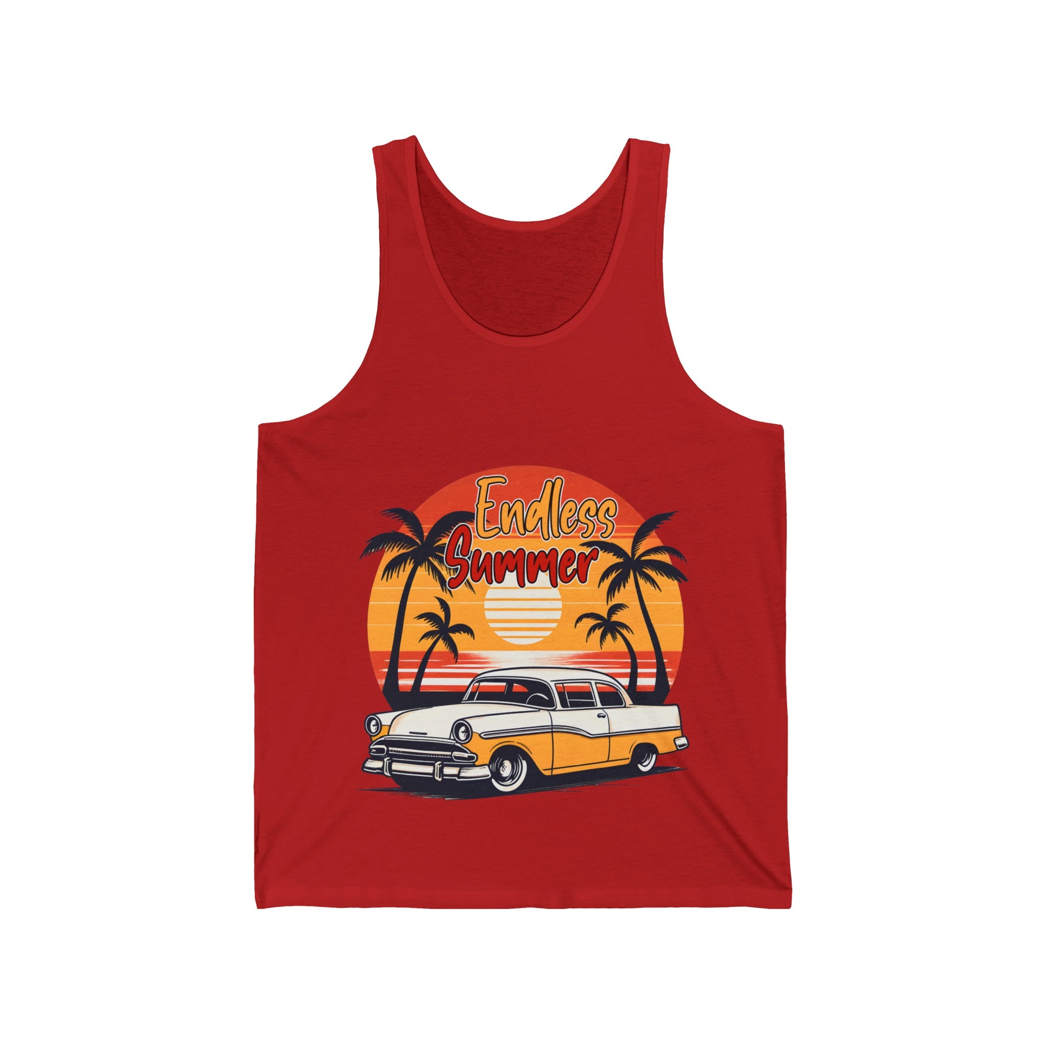 endless summer retro beach Unisex Jersey Tank by mrdragonsfire