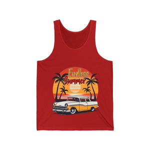 endless summer retro beach Unisex Jersey Tank by mrdragonsfire