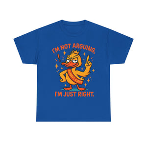 Funny attitude always right Tee, Casual Wear, Gift for Friends, Humor T-Shirt,  Loungewear, Birthday Gift