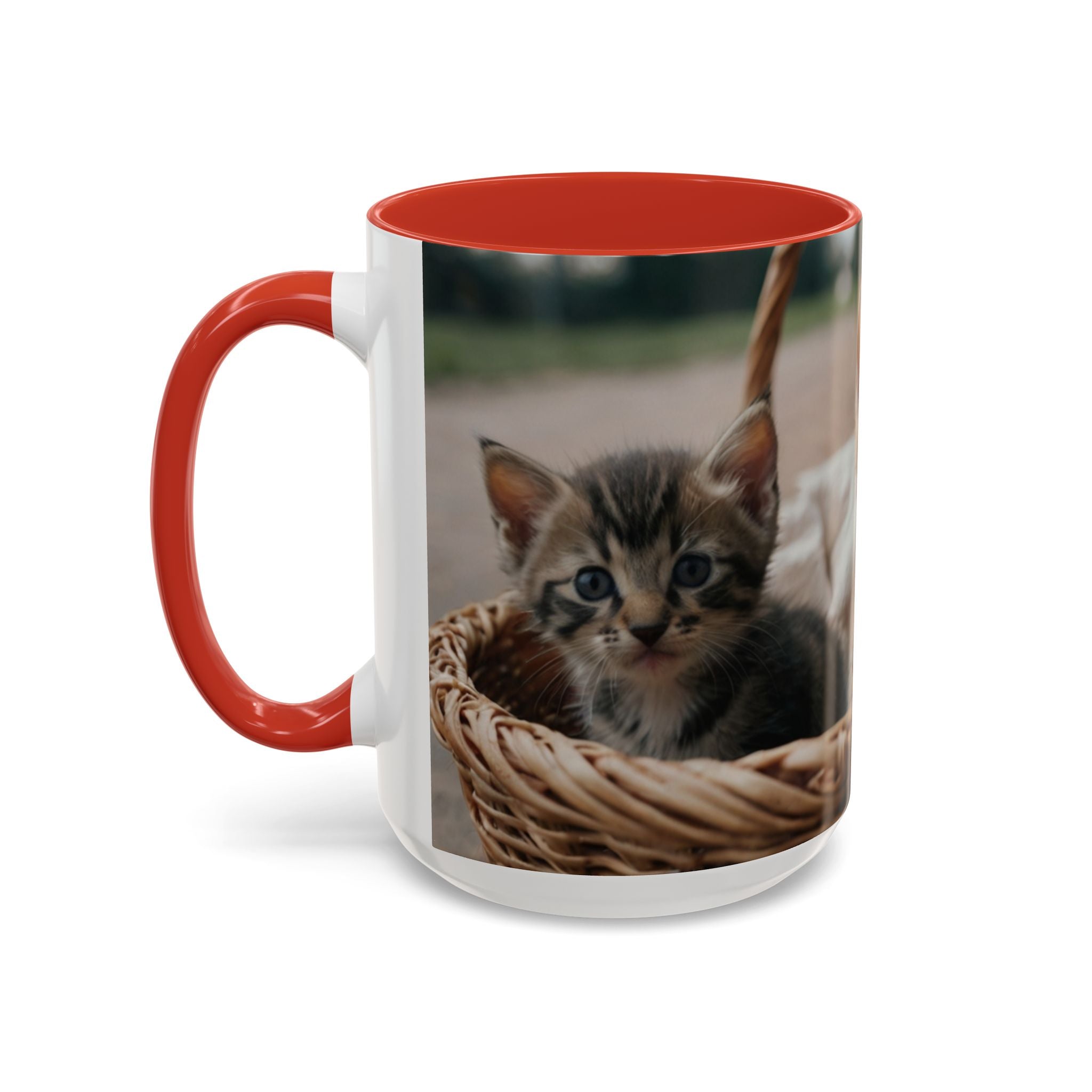 Cute Cat Accent Coffee Mug - 11oz & 15oz family of cats