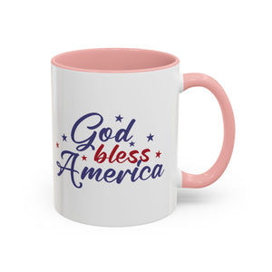 Patriotic Coffee Mug - God Bless America Design