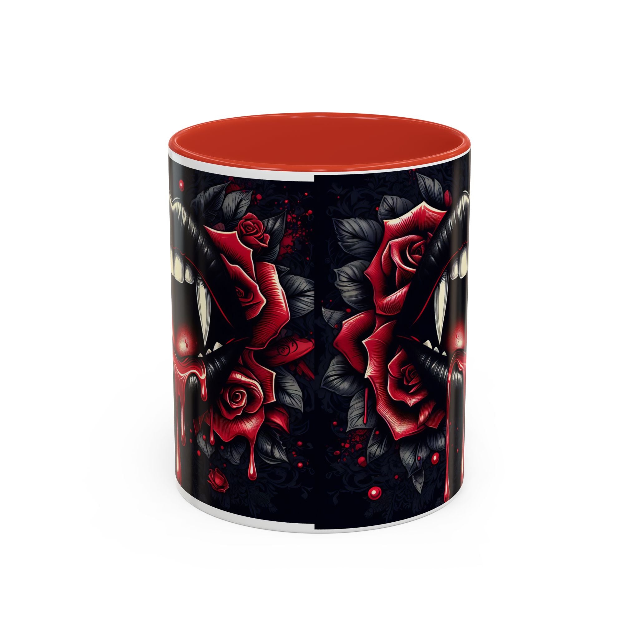 Gothic Vampire Rose Coffee Mug | Perfect for Halloween, Unique Gift, Dark Aesthetic, Gothic Decor, Horror Collectible