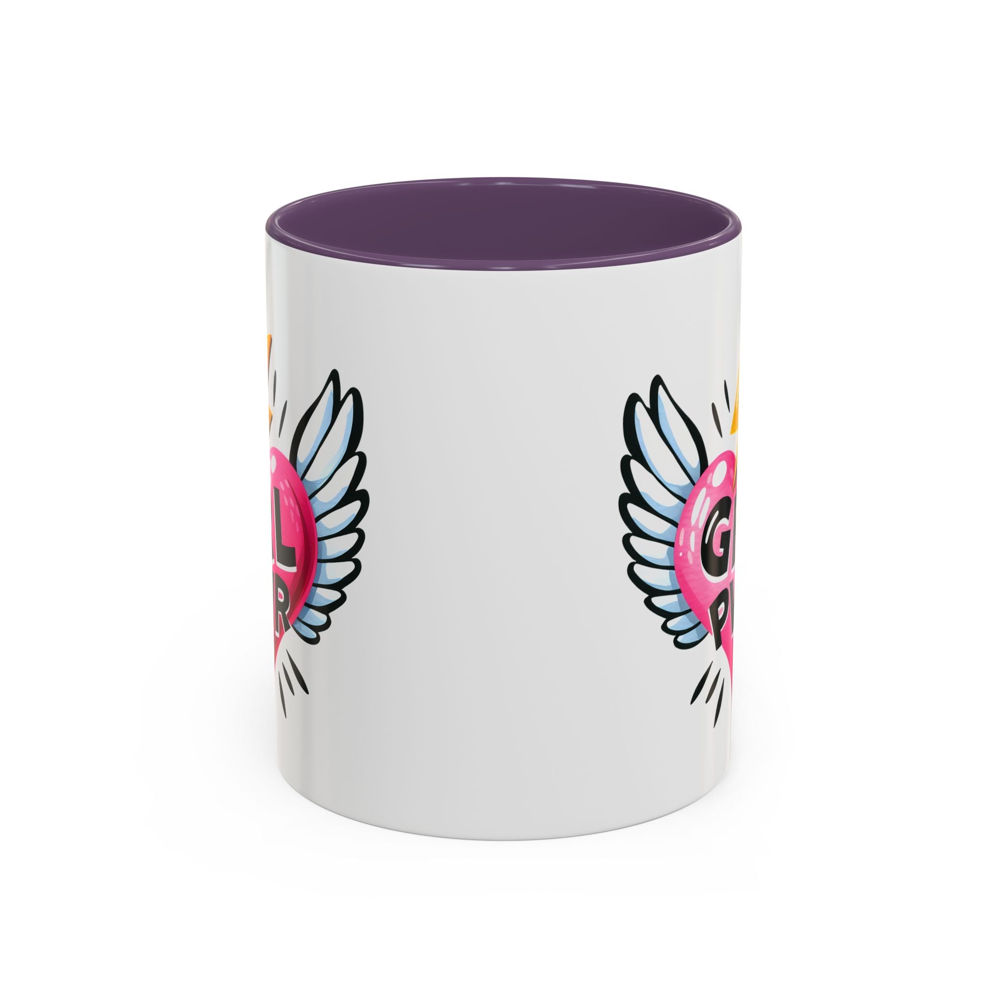 Empowering Heart Coffee Mug | Inspirational Gift for Women, GRL PWR Mug, Cute Kitchen Decor, Unique Friendship Gift, Motivational Coffee Cup