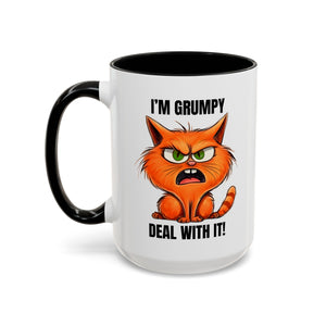 Grumpy Cat Coffee Mug, Funny Cat Mug, Gift for Cat Lovers, Office Coffee Cup, Humor Mug, 11oz 15oz