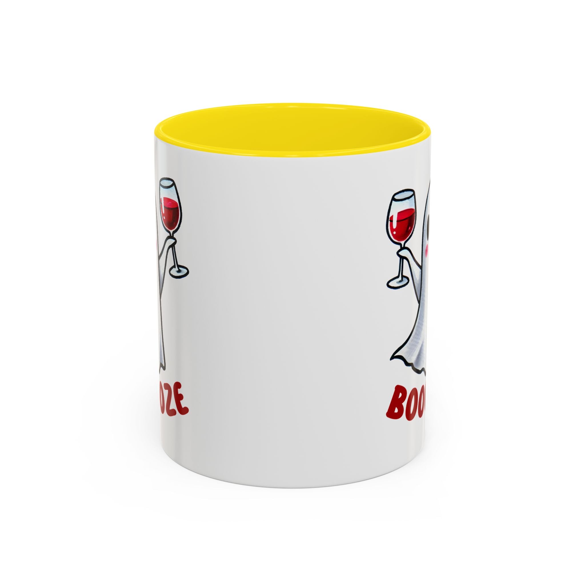 Boozy Ghost Accent Coffee Mug | Funny Halloween Tea Cup, Spooky Gift, Halloween Decor, Ghost Mug for Parties, Unique Drinkware