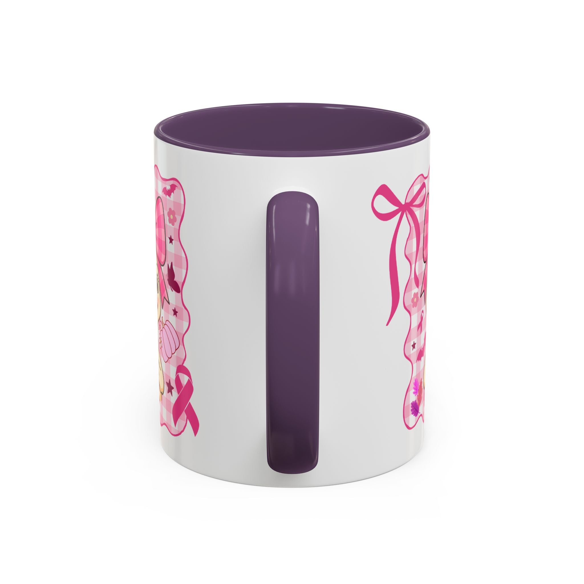Pink Ribbon Duck Coffee Mug for Breast Cancer Awareness, Cute Gift for Her, Supportive Breast Cancer Mug, Unique Coffee Cup, Holiday Present