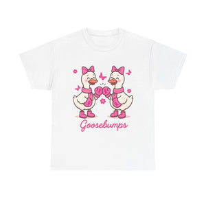 Cancer awareness Goosebumps Unisex Cotton Tee for Animal Lovers, Gift for Friends, Casual Wear,