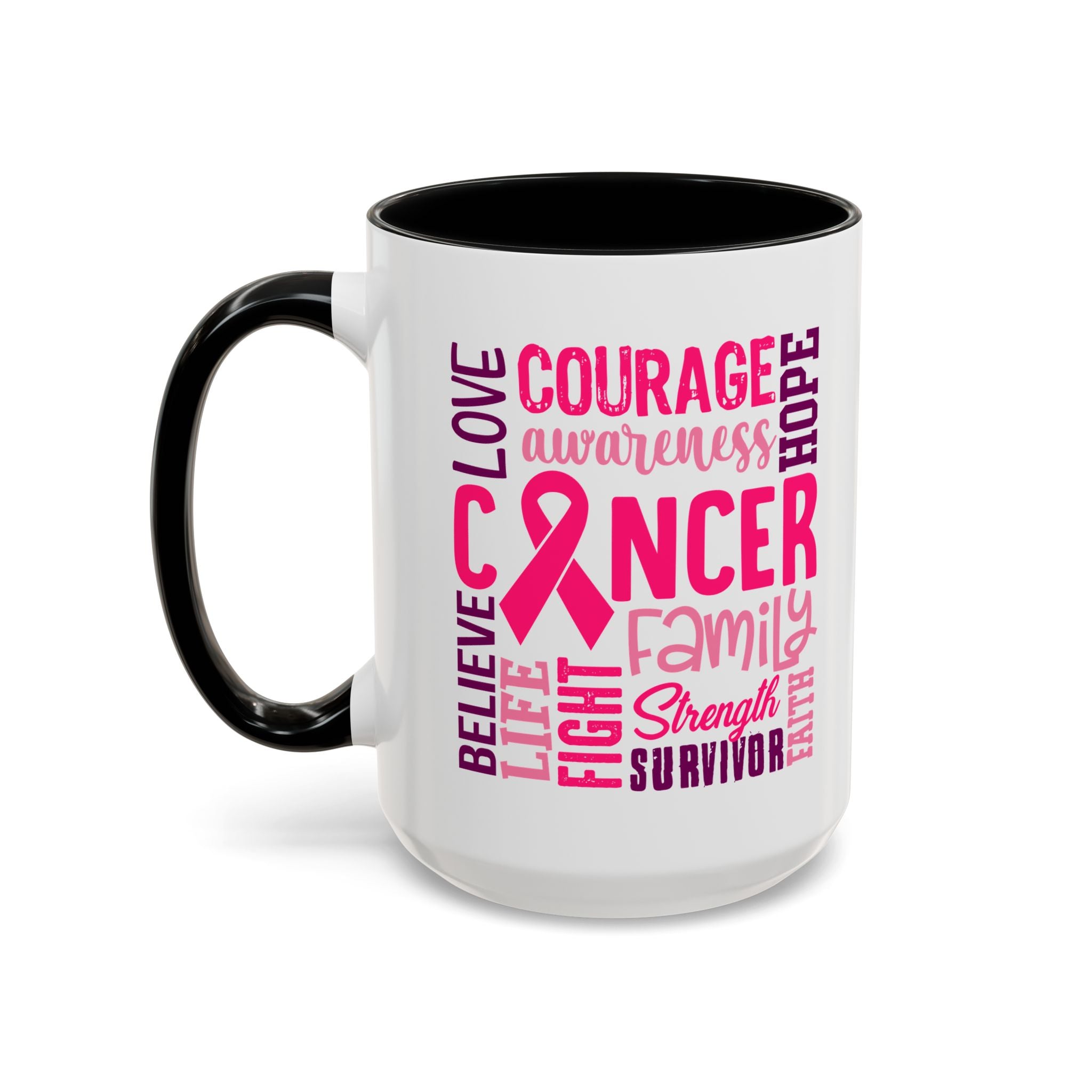 Inspirational Cancer Awareness Coffee Mug, Support Gift, Hope for Survivors, Breast Cancer Month, Motivational Mug, Encouragement Mug
