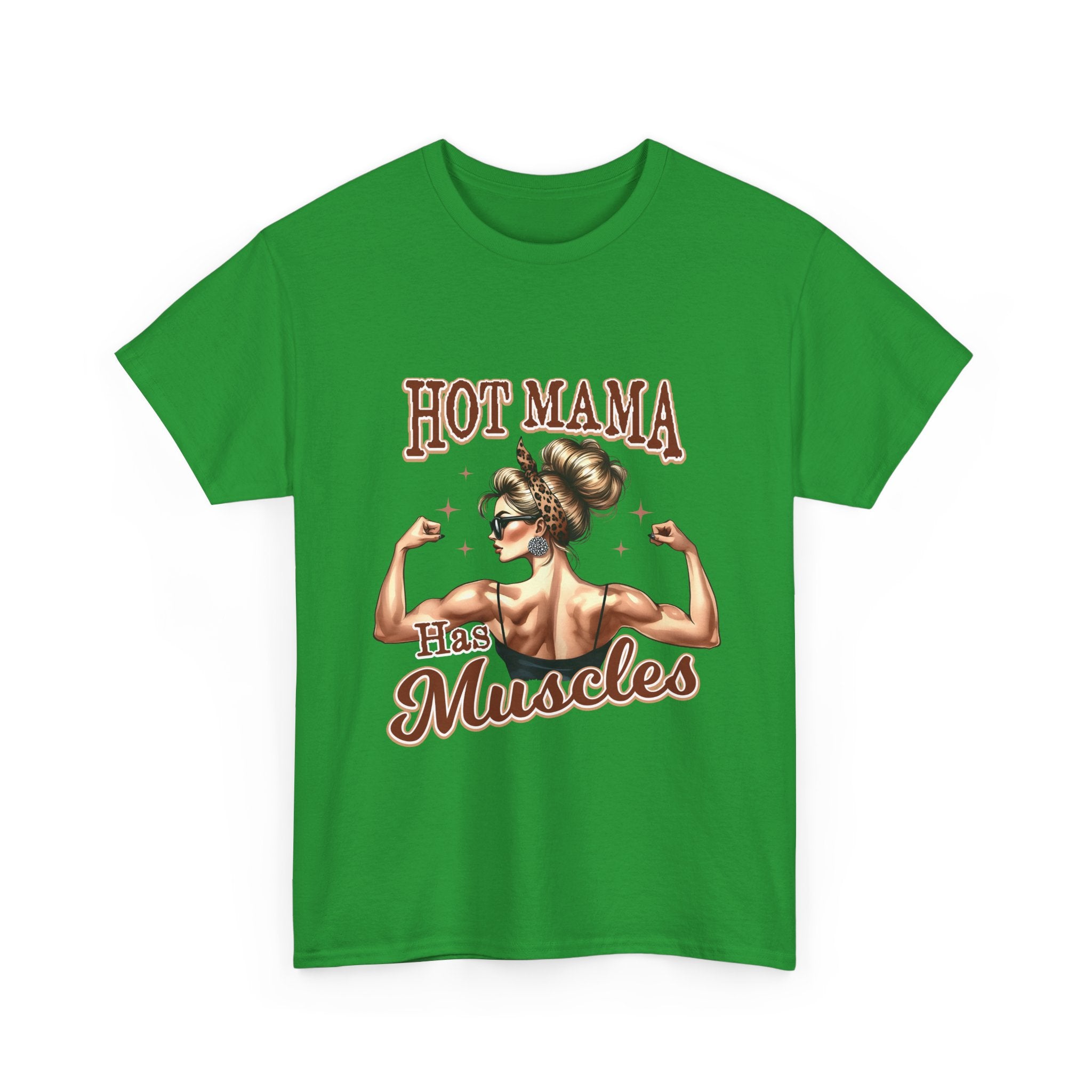 Muscle Mama Tee: Empowering Unisex Cotton Shirt, Gift for Moms, Fitness Lovers, Workout Apparel, Birthday, Mother's Day