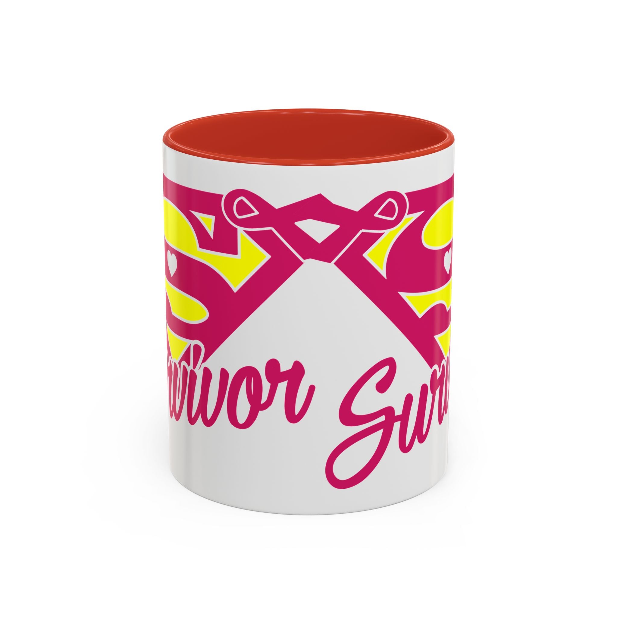 Survivor Mug 11oz & 15oz | Cancer Awareness, Motivational Gift, Empowerment, Superhero Theme, Unique Coffee Cup