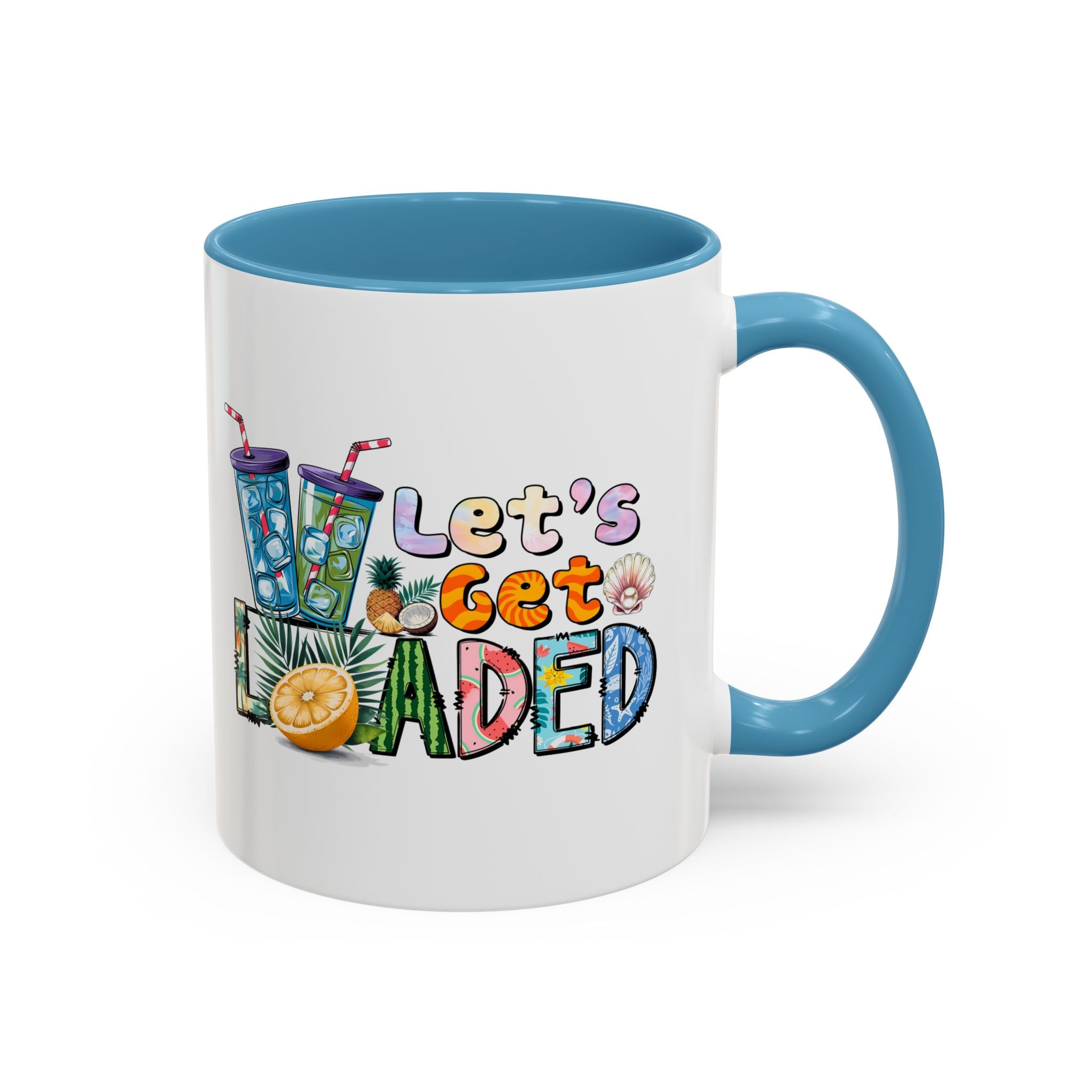 Colorful 'Let's Get Loaded' Coffee Mug - Fun Drinkware for Parties & Gatherings