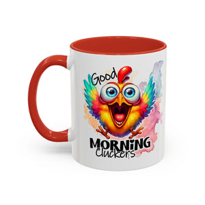 good Morning Mug with Cheerful Rooster Design - Perfect for Coffee Lovers, Gifting, Morning Routine, Kitchen Decor, Bird Enthusiasts