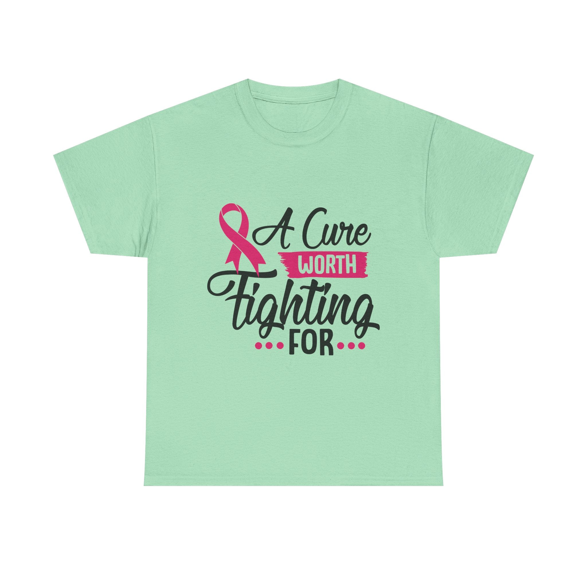 Breast Cancer Awareness Tee, A Cure Worth Fighting For Shirt, Unisex Support T-Shirt, Gift for Hope and Strength, Fundraising Apparel