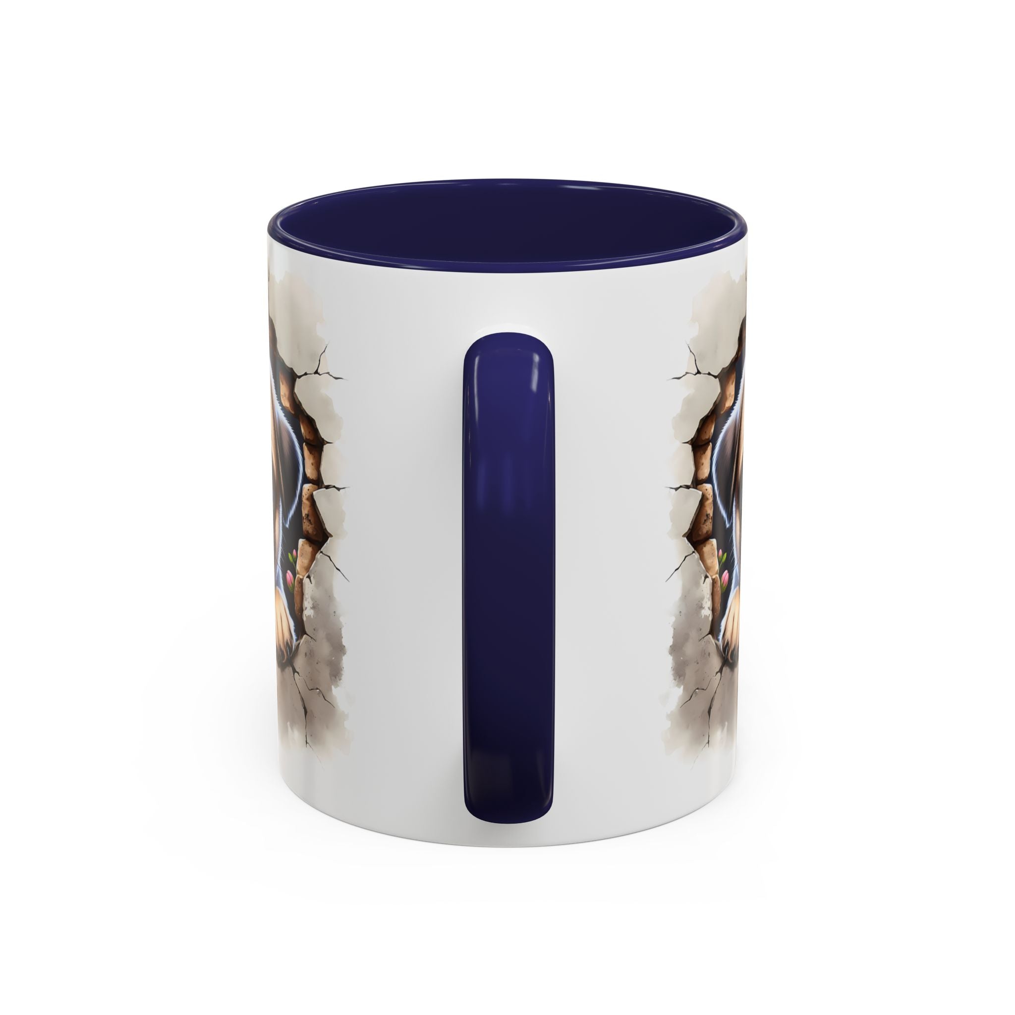 Pug In A Wall Coffee Mug - Cozy Ceramic Cup for Dog Lovers - Cute Pet Gift for Birthdays, Anniversaries, and Holidays