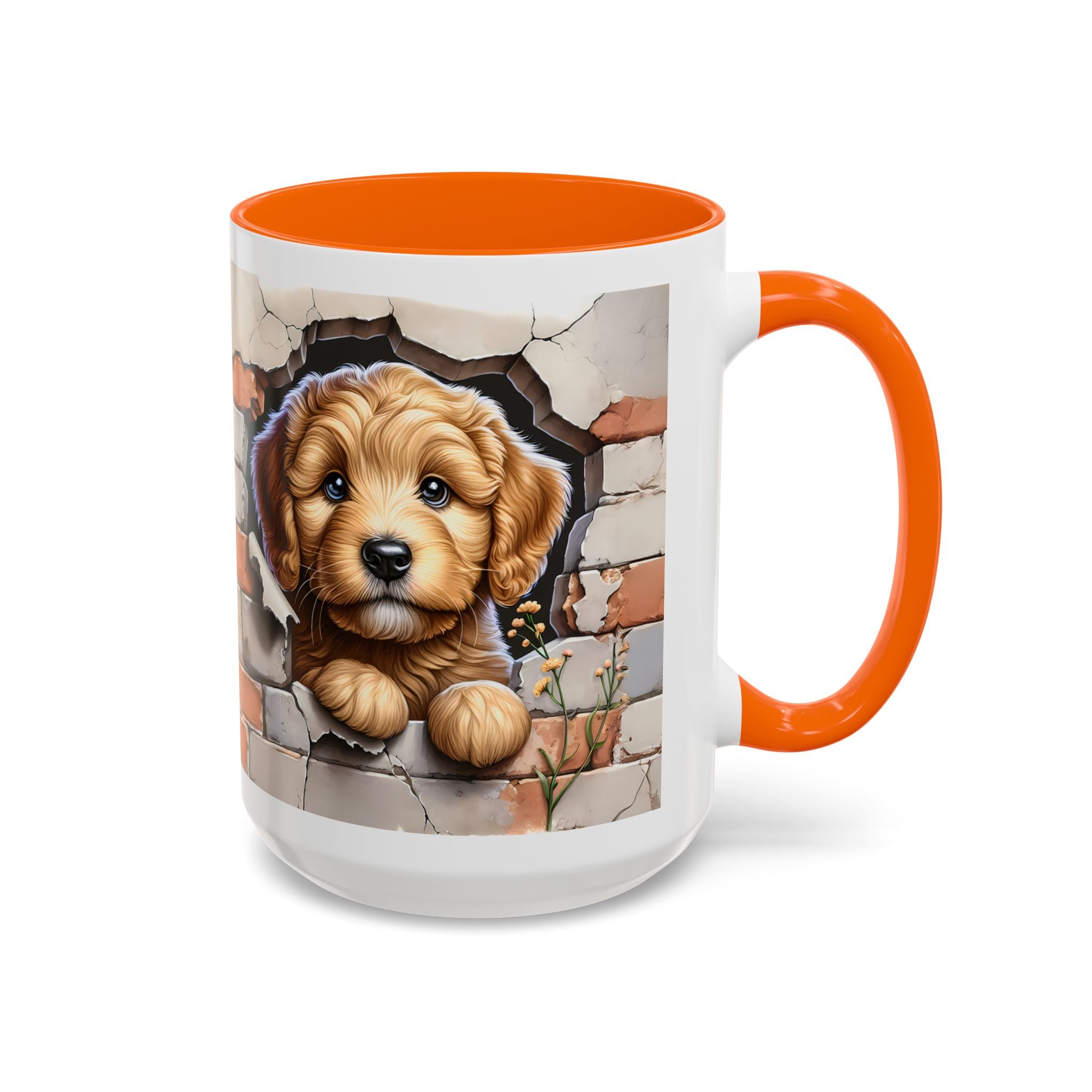 Cute Dog Accent Coffee Mug - Perfect Gift for Pet Lovers, Animal Lovers, Home Decor, Coffee Lovers, Unique Kitchenware