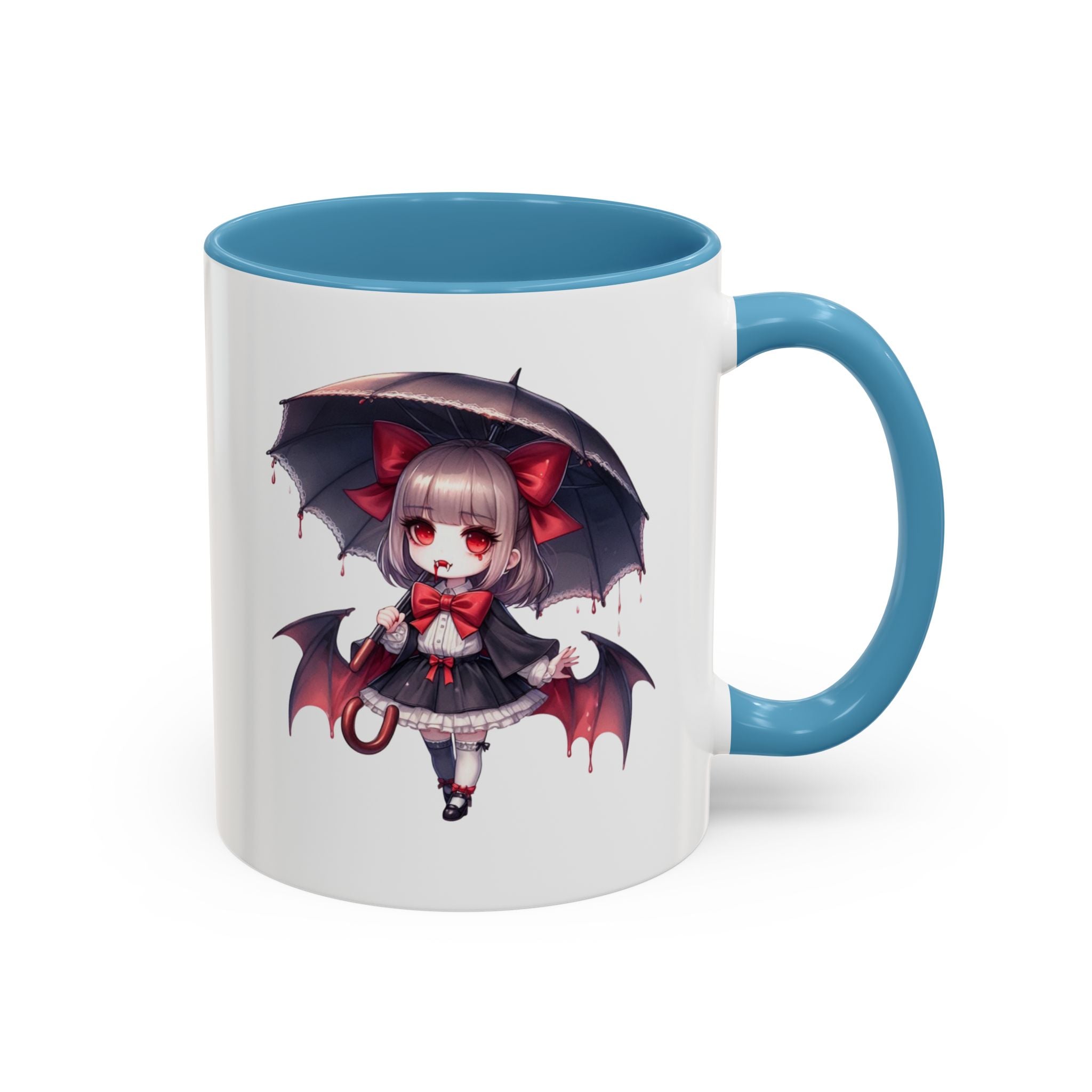 Gothic vampire girl  horror art Accent Coffee Mug (11, 15oz)