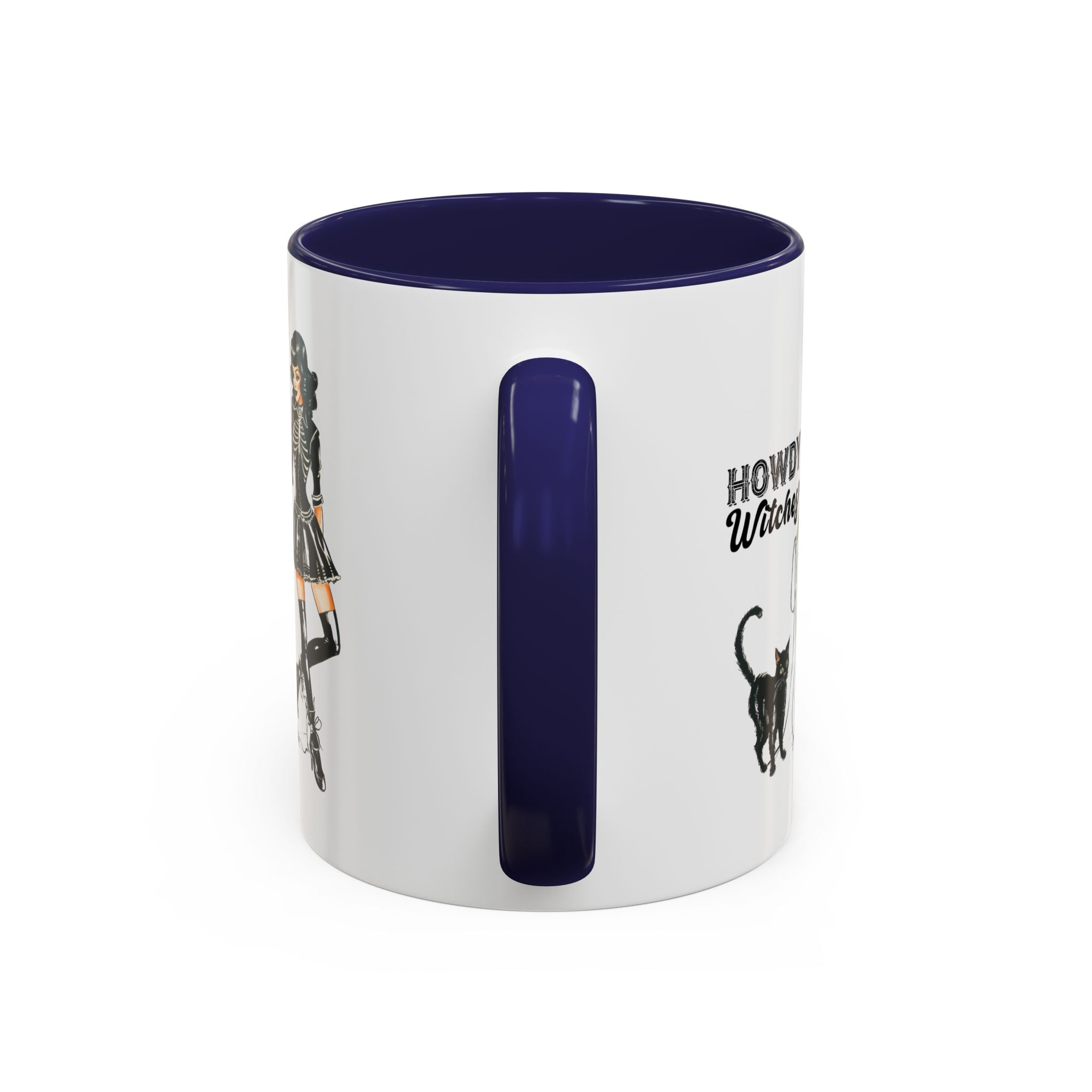 Spooky Cat Coffee Mug, Halloween Gifts, Witchy Home Decor, Black Cat Mug, Cozy Drinkware, Magical Kitchen Accessories