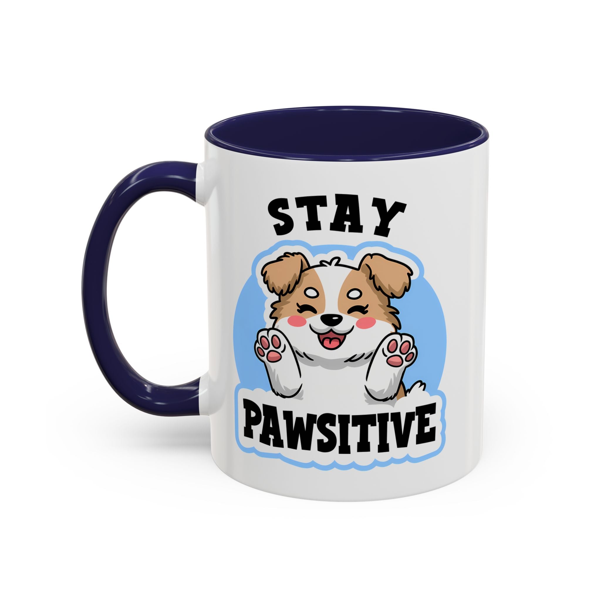 Cute Stay Pawsitive Coffee Mug - Perfect Gift for Dog Lovers mental health
