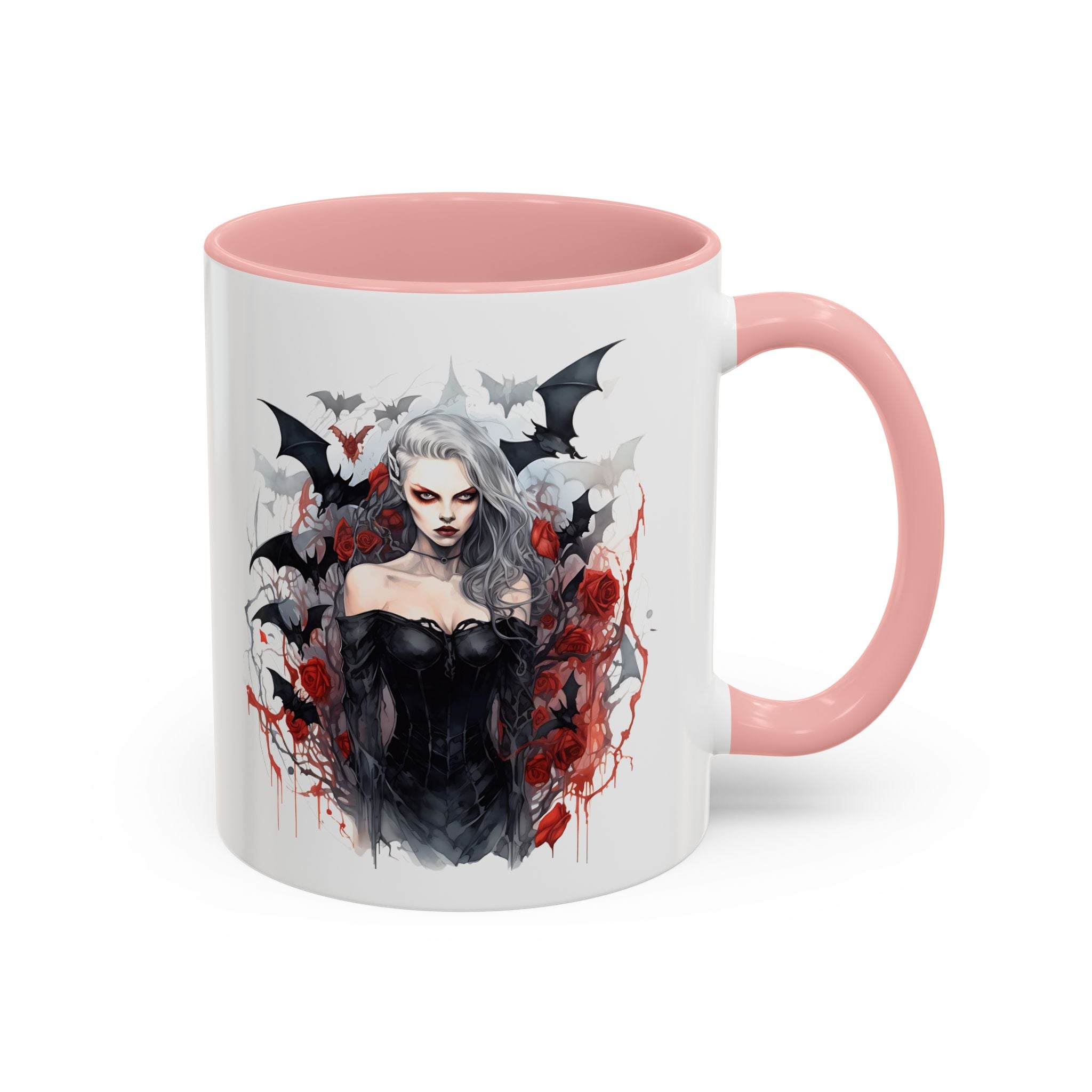 Gothic Coffee Mug, Dark Aesthetic Cup, Halloween Drinkware, Vampire Themed Gift, Horror Mug, Witchy Kitchen Decor