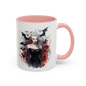 Gothic Coffee Mug, Dark Aesthetic Cup, Halloween Drinkware, Vampire Themed Gift, Horror Mug, Witchy Kitchen Decor