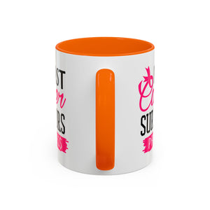 Breast Cancer Survivors Coffee Mug, Inspirational Cancer Gift, Supportive Awareness Mug, Gift for Survivors, Encouraging Morning Coffee
