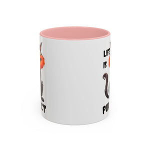 Purrfect Cat Accent Coffee Mug, Cat Lover Gift, Funny Drinkware, Cute Kitchen Accessory, Pet Owner Mug, Unique Gift Idea