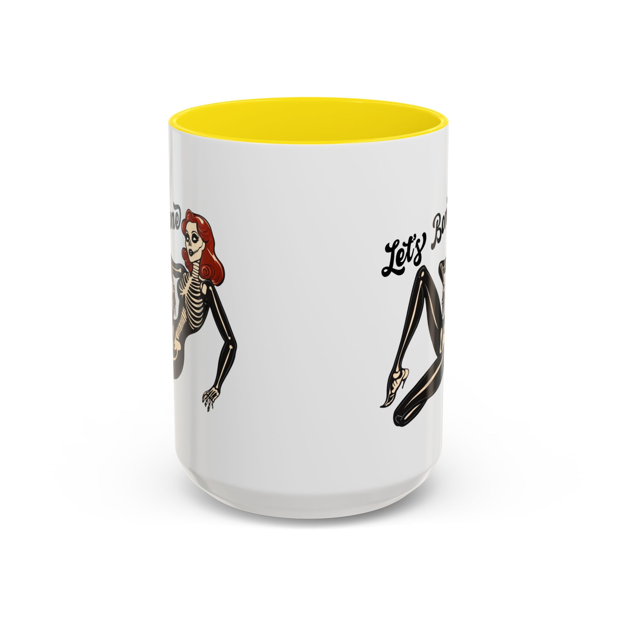 Spooky Skeleton Mug - Let's Bone, Halloween Gift, Gothic Coffee Cup, Unique Home Decor, Fun Drinkware