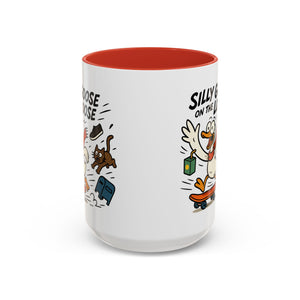 Silly Goose Coffee Mug - Fun Gift for Animal Lovers, Quirky Desk Decor, Inspirational Drinkware, Home & Office Tea Cups