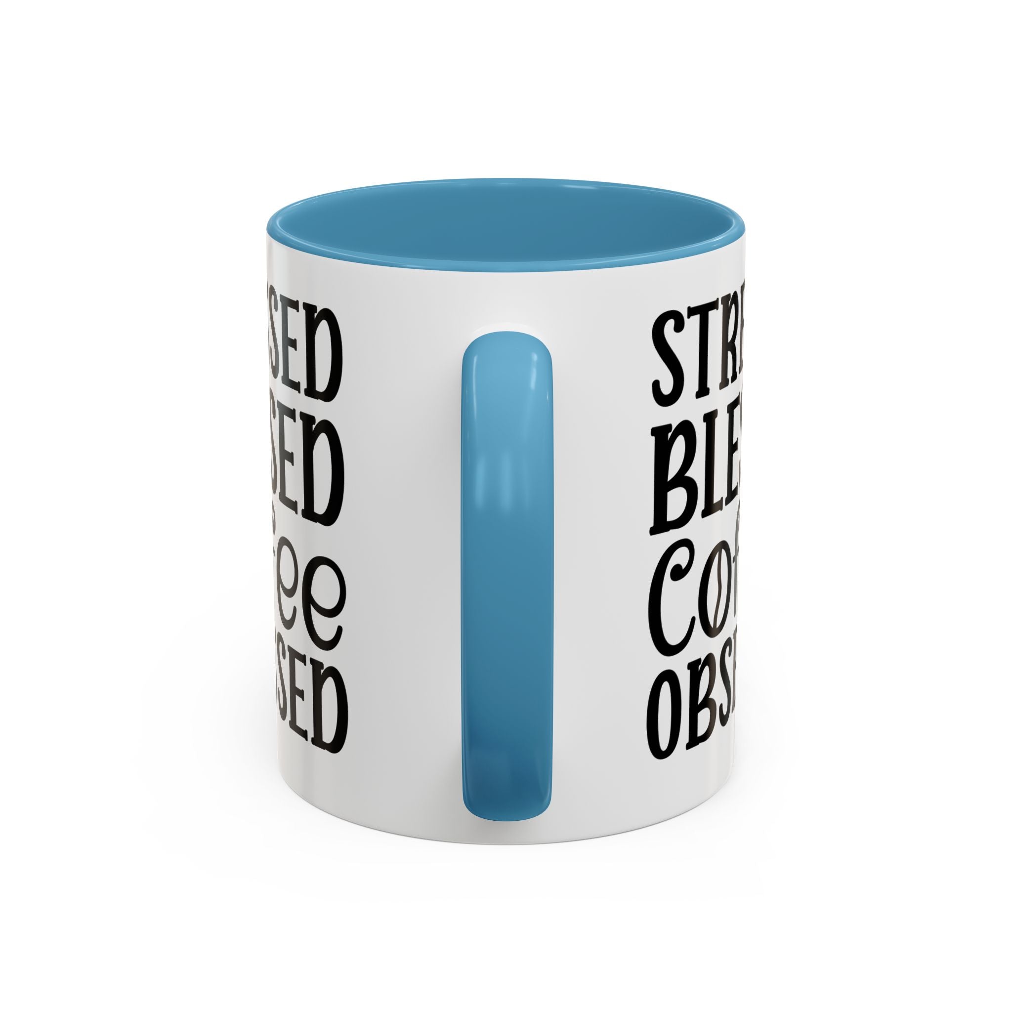 Stressed Blessed Coffee Obsessed Mug, Motivational Coffee Mug, Gift for Coffee Lovers, Funny Office Mug, Self-Care Gift Idea