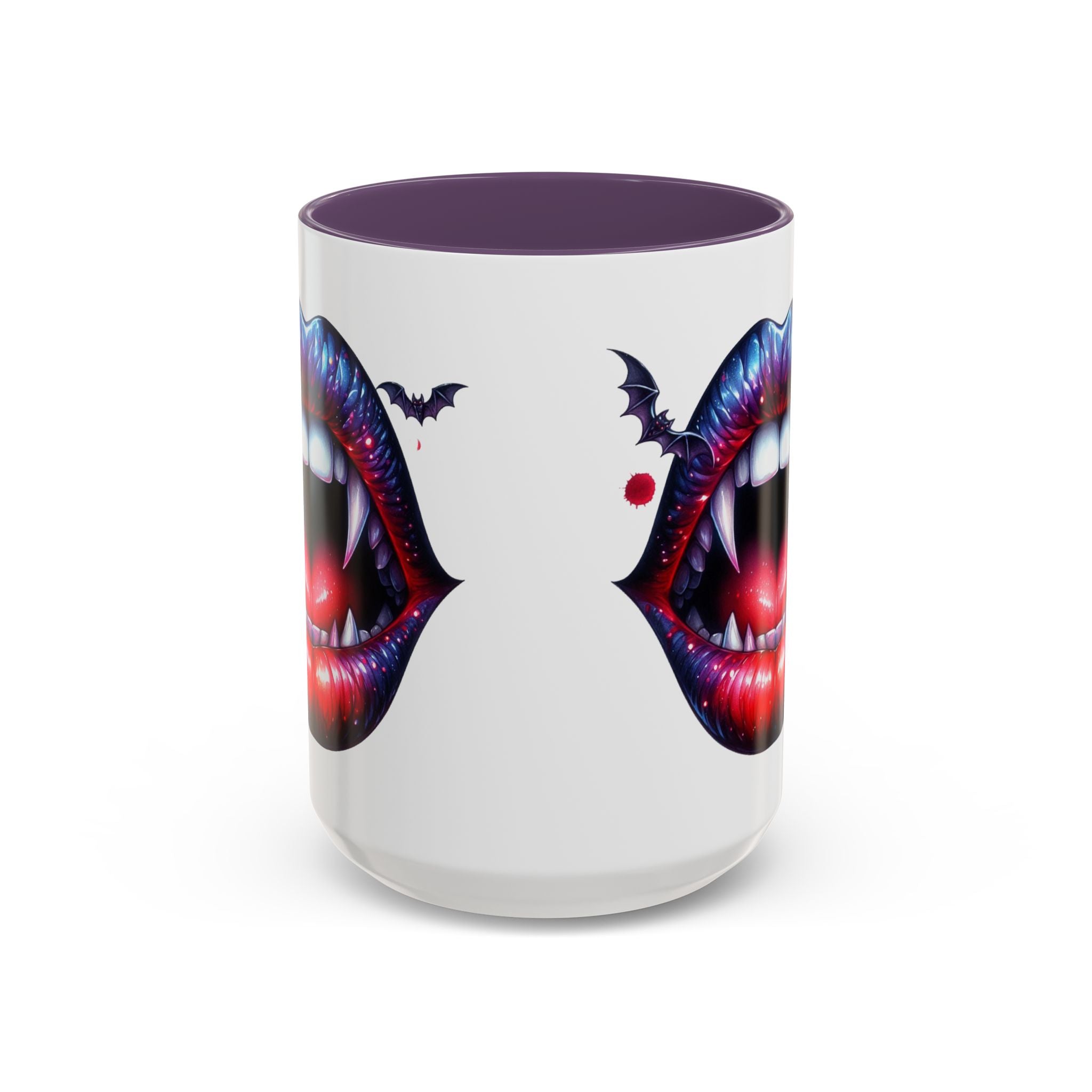 Vampire Lips Coffee Mug, Gothic Drinkware, Halloween Gift, Spooky Kitchen Decor, Vampires, Halloween Party Accessories