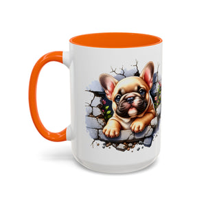 Charming Dog-Themed Coffee Mug, Perfect for Pet Lovers, Gift for Dog Owners, Cute French Bulldog Art, Ideal for Birthdays and Holidays